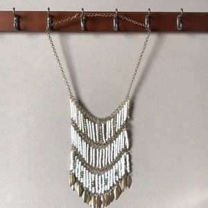 Gold and white necklace!